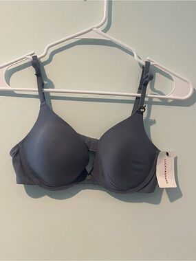 Lucky Brand Women’s Charcoal Gray Smooth Underwire Bra, Size 36B